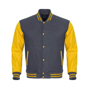 Veste universitaire pour homme, vert et blanc, style preppy, coupe classique, simple boutonnage, col rabattu, en polyester, pour l'automne - Product Image 5
