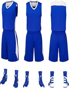 Uniformes de Baloncesto Sublimados Reversibles Personalizados al por Mayor, Tallas Grandes, Transpirables, Antibacterianos, 100% - Product Image 3