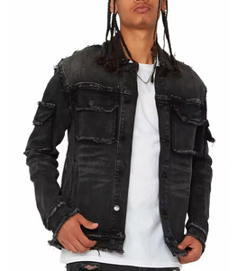 Veste en jean sur mesure pour homme, style veste d'hiver chaude et coupe confortable - Product Image 1