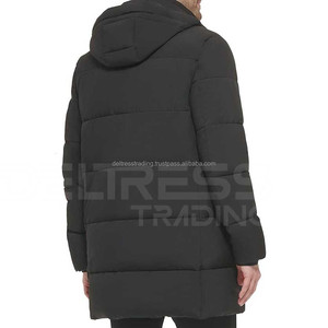 Chaqueta acolchada de invierno para hombre de alta calidad, larga, resistente al agua, de lana, diseño sencillo, cálido, aislado, la mejor venta al por mayor - Product Image 3