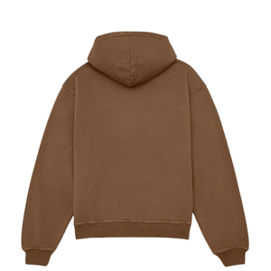 Sweat à capuche décontracté pour homme avec poche kangourou, épaules tombantes, poignets côtelés, dos uni et imprimé discret sur la poitrine – Vente en gros, Fabricant OEM - Product Image 2