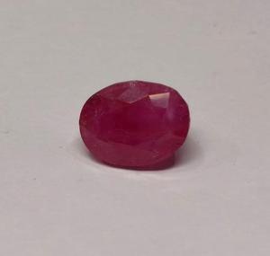 พลอยทับทิมพม่าธรรมชาติสีแดง ไม่ผ่านการอบอุ่น รูปทรงวงรี สำหรับทำแหวน - Product Image 2