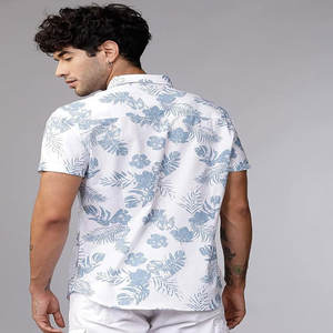 T-shirt court à manches courtes pour hommes, col polo 2024, tendance pour jeunes couples, haut respirant en tissu Dobby pour le printemps et l'été - Product Image 1