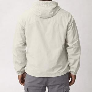 Chaqueta cortavientos con capucha para hombre, ligera, con cremallera, informal, moderna, de nailon, para exteriores, venta al por mayor OEM, fabricante. - Product Image 3