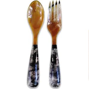 Juego de utensilios para ensalada, artículo único, ecológico, apto para lavavajillas, utensilios para ensalada para el hogar y la cocina, hecho en India - Product Image 2