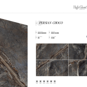 Carreaux de porcelaine haute brillance de qualité supérieure 800x1600 1200x1800 750x1500mm, conçus pour les intérieurs contemporains avec une réflexion lumineuse - Product Image 1