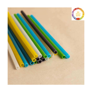 Rice Drinking Straws | Edible Compostable Straws | Smoothie & Juice Use | OEM Export Supplier - Product Image 1