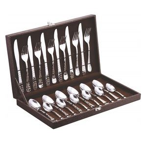 Juego de cubiertos de acero inoxidable pulido con acabado espejo, utensilios de comedor elegantes, colección de cubiertos duraderos, solución de vajilla para la cocina. - Product Image 2