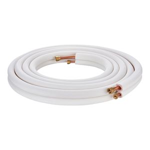 Set di tubi in rame da 25FT per Mini Split, isolamento triplo strato 1/4" e 1/2" O.D., per climatizzazione HVAC a gas - Product Image 3