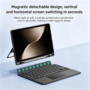 Detachable Wireless <b>Tablet</b> <b>Keyboard</b> Case Floating Magnetic with Built-in Touchpad for Honor Magic Pad3 12.5, 13.3 Inch - Product Image 3