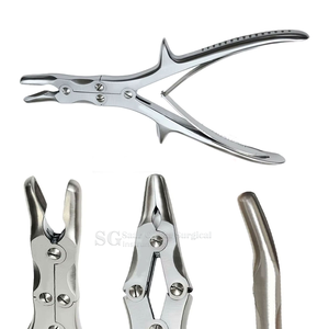 Pinces à os courbées 12 pouces, manuelles, chirurgicales vétérinaires et générales, en acier inoxydable allemand 8 mm, pour usage clinique, certifiées CE - Product Image 5