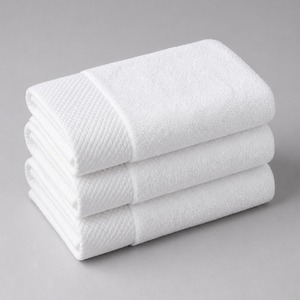 Serviettes de toilette 100% coton de qualité supérieure, très absorbantes, douces au toucher, réutilisables pour la salle de bain, la cuisine, la salle de sport, disponibles à la vente - Product Image 1
