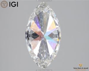 Diamante Brillante de 1.51 CT, Corte Marquesa, Cultivado en Laboratorio CVD, Color F, Claridad VS1, Certificado IGI, Perfecto para un Colgante Atemporal - Product Image 4