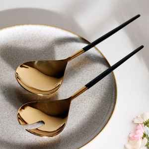 Ensemble de cuillères à salade de qualité supérieure avec poignée design en acier inoxydable, nouveau design, passe au lave-vaisselle - Product Image 4