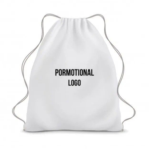 Sac à cordon pliable écologique personnalisé avec logo promotionnel, sac de sport en polyester réutilisable, sac cadeau, sac à dos à cordon pour le sport - Product Image 2