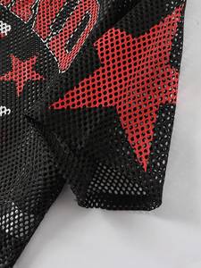 Wholesale Women Mesh <b>Crop</b> American Football Jersey Oversized Short Sleeve Custom OEM Bulk Supplier <b>Top</b> - Product Image 3