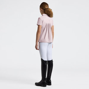 High Quality 4way Stretch Kids Horse Riding Equestrian Shirt Top <b>Base</b> <b>Layer</b> Competition Shirt Polo in Soft Feel Technical Fabric - Product Image 3