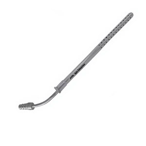 Tube d'aspiration Poole 23 FR OD courbé 10 pouces, instrument médical chirurgical, acier inoxydable de qualité allemande, réutilisable, autoclavable - Product Image 5