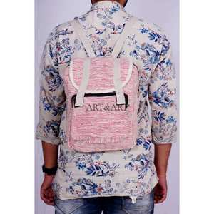 Mochila unisex vintage ecológica con material ligero de lona de algodón y cierre de cremallera para mujer - Product Image 5