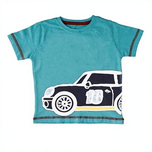 Camiseta Personalizada para Niños, Estampada, de Algodón, Manga Corta, OEM, ODM, MOQ Bajo, Venta al Por Mayor, Fabricada Directamente en India - Product Image 1