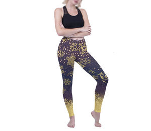 Leggings Deportivos para Mujer, Ajustados, de Color Liso, con Cintura Elástica y Franja Lateral, Tela Cómoda, para Yoga - Product Image 1