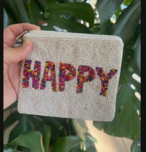 New Multicolor Tribal Beaded Handmade <b>Mini</b> Coin Purse with Zipper Closure Portable Classic Embroidery Digital Printing Vibrant - Product Image 3