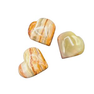 Coeur onyx pierre arc-en-ciel, coeur pierre cristal, coeur marbre onyx - Product Image 3