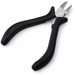 Mini-cisaille diagonale à poignée noire, pince coupante de précision, outil de coupe latérale à bord tranchant pour artisanat et électronique - Product Image 5
