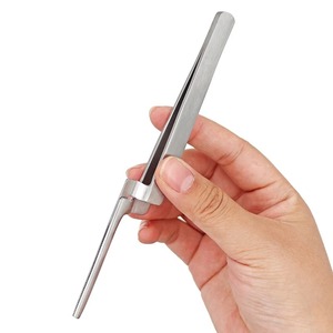 Pinzas para Cejas de Acero Inoxidable Personalizadas, Punta Recta, Estilo Moderno, Duraderas, Ligeras, Herramienta de Precisión - Product Image 5