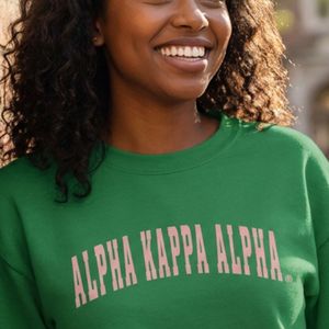 Sweat-shirt graphique vert style Letterman en molleton de coton, col rond, manches longues, décontracté, style universitaire, haut tendance pour femme, streetwear - Product Image 5