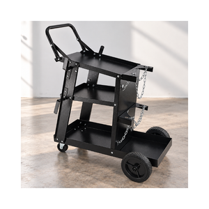 3 Tier Welding Cart Heavy Duty Steel <b>Trolley</b> For MIG TIG Welder Plasma Cutter With Gas Cylinder Holder And <b>Storage</b> GAR050 - Product Image 1