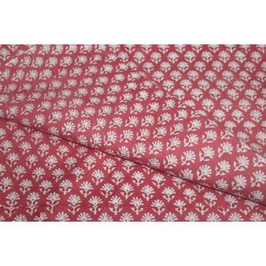 Antique Jaipuri Hand Block Printed Fabric Suppliers 100% Cotton Fabric Soft Natural Hand Printed Fabric by the Yard - Product Image 2