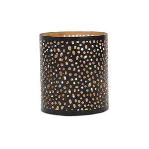 Support de bougie votive en fer doré de style nordique, coupe-flamme en métal antique à motifs floraux pour hôtels de luxe, spas et décoration de chambres modernes - Product Image 6