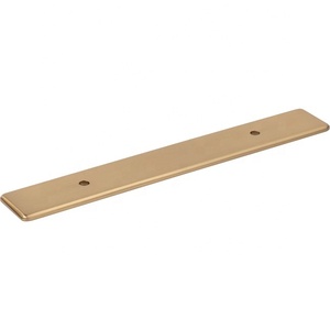 Poignée de meuble rectangulaire en laiton tendance, design moderne, nickel satiné, durable, pour tiroir et porte - Product Image 4