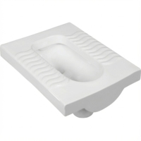 Cuvette de toilette en céramique moderne, rectangulaire, surface lisse, pour chambre, salon, villa, hôtel, appartement, hôpital, à poser au sol, garantie 5 ans