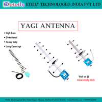 Antenne Yagi directionnelle ETEILY à gain élevé 2,4 GHz 15 dBi à polarisation verticale avec câble RG58 (L-3Mtr) + connecteur N mâle