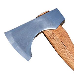 Hacha de alta calidad y tamaño pequeño con cabeza de acero y mango de madera natural para actividades al aire libre, corte de leña y senderismo. - Product Image 3