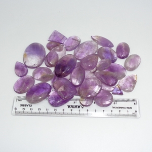Cabujones de Amatista Chevron Natural Pulidos a Mano, Gema Púrpura del Amor, para Joyería Religiosa Feng Shui, Anillos, Colgantes y Pendientes - Product Image 6