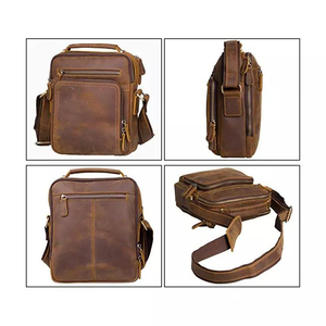 Maletín de Cuero Genuino Crazy Horse, Diseño Personalizado, Estilo Vintage, Impermeable, de Alta Calidad, con Logotipo Personalizado, Tamaño Grande - Product Image 6