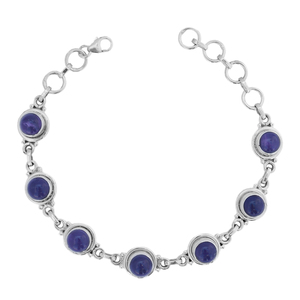 Pulsera Clásica de Plata 925 con Perlas de Agua Dulce y Eslabones Geométricos con Bisel de Amatista para Uso Diario Femenino - Product Image 6