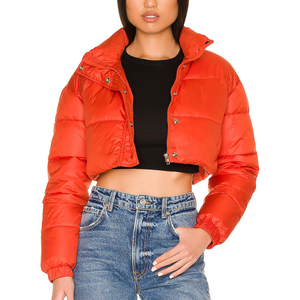 High Quality Outdoor <b>Jacket</b> Winter Wear Warm Casual Women <b>Cropped</b> <b>Puffer</b> <b>Jacket</b> Lightweight Windproof New Latest Fashion - Product Image 6