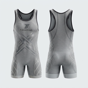 Singlet de Lucha Libre para Hombre de Alta Calidad a Precio Económico, Secado Rápido, Transpirable, Logotipo Personalizado, Precio al por Mayor, Fusión sin Costuras, Colores Sólidos - Product Image 6