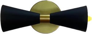 Wall <b>Sconce</b> lamp with 2 Sided Shades, Decorative Lamp for Bedroom, Home Office Decor <b>Light</b> - Product Image 4