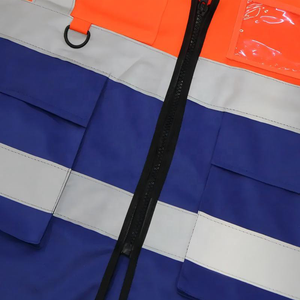 Gilet de chantier réfléchissant personnalisé en gros, fabricant OEM, fournisseur, maille polyester 120-150 GSM, production sous marque privée - Product Image 5