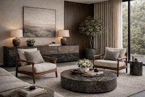 Fauteuil lounge en bois massif fabriqué au Vietnam |   Fauteuil en bois contemporain Harlow avec coussin rembourré – Fabricant OEM / ODM - Product Image 6