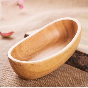 Tazón Ovalado de Madera Pulida Hecho a Mano para Servir, Decorativo para Bodas, Ensaladas, Frutas, Uso Doméstico y en Restaurantes - Product Image 4