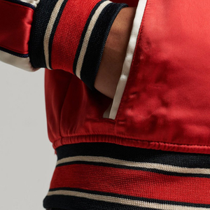 Chaquetas de Satén Ligeras y Cómodas para Mujer, Venta Caliente, Color Personalizado, Secado Rápido, Chaquetas Varsity de Satén para Mujer - Product Image 5
