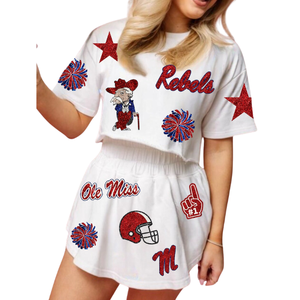 Robe de Jour de Match Personnalisée Nouveau Design Style Décontracté Respirante Longueur Genou à Paillettes Collection Fête des Fans - Vente Flash - Product Image 3
