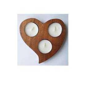 Support de bougie pilier en bois naturel tendance, fait main, rustique, pour mariage, fête, Ramadan, décoration de table, pour bougies chauffe-plat - Product Image 4