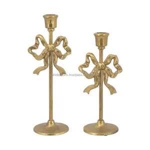 Modern Luxury Unique Designer Iron Candle <b>Holder</b> for Christmas Home Decor Gold <b>Hammered</b> Candlestick Metal <b>Holder</b> - Product Image 1